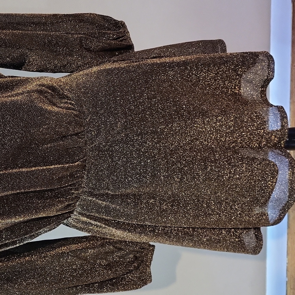 SHEIN Brown Bishop Sleeve Sundress for Cocktail - Picture 8 of 15